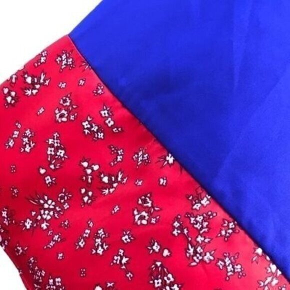 Women's Cabernet Silky Kimono Blue Red S - Picture 5 of 8